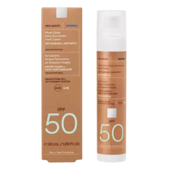 Korres легкий осветляющий крем для лица SPF 50, 50 мл