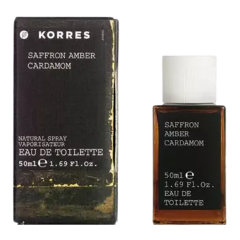 Korres Saffron Amber Cardamon туалетная вода для мужчин, 50 мл