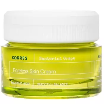 Korres, Santorini Grape Pore Refining Cream, крем для лица, уменьшающий видимость пор, 40 мл