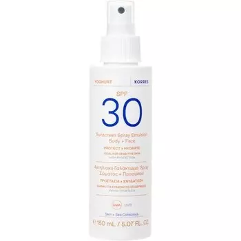 KORRES YOGHURT Спрей-эмульсия для тела и лица SPF30 150 мл