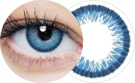 Корригирующие линзы 1-Day Light Blue -4,50, 2 шт. Clearlab, Clearcolor, светло-синий