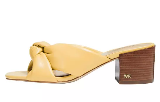 KORS Шлепанцы женские желтый кремовые Michael Kors