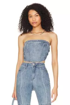 Корсет AFRM Ashton Pin-up Lace Up, цвет Spring Blue Wash