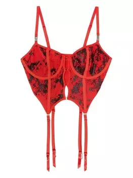Корсет Diesel Fishnet, красный