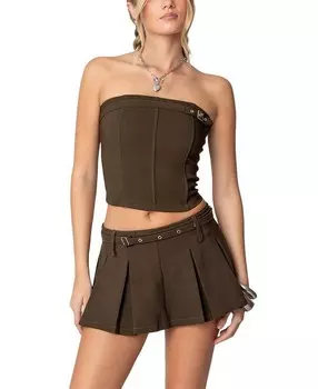 Корсет Edikted Erynne с поясом, зеленый