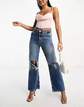 Корсет из эластичного атласа ASOS DESIGN с румяной отделкой стразами