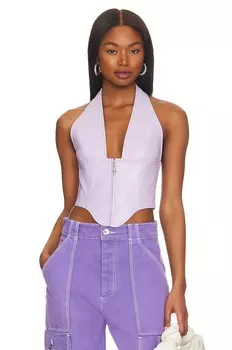 Корсет Miaou Mara, цвет Lilac Snakeskin Leather