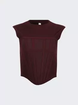 Корсетная майка Dion Lee, цвет oxblood