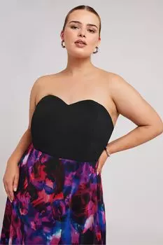 Корсетное боди Yours, черный