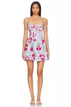 Корсетное мини-платье элси Bardot, мультиколор