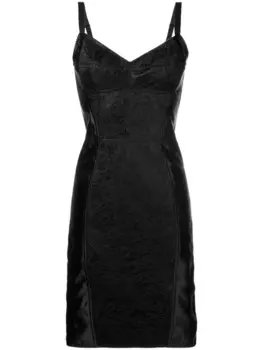 Корсетное платье-комбинация Dolce & Gabbana, черный