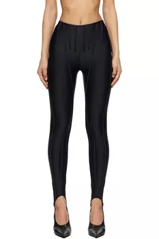 Корсетные леггинсы Mugler, черный