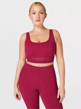 Корсетный бюстгальтер Power Contour Sweaty Betty, красный