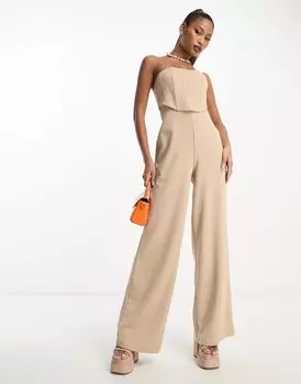 Корсетный комбинезон широкого кроя с корсетом ASOS DESIGN