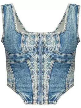Корсетный топ AMIRI Ma Quad, синий