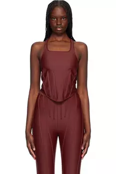 Корсетный топ Mugler, красный
