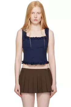 Корсетный топ Navy Piper Sandy Liang