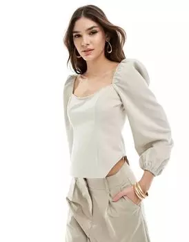 Корсетный топ с отделкой Pretty Lavish