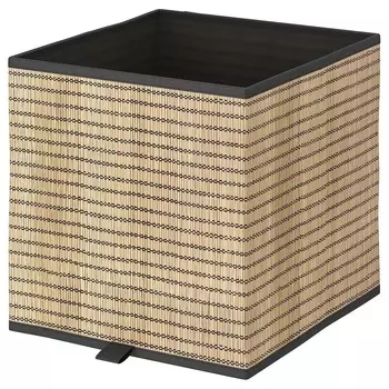 Корзина, 32х35х32 см ,бежевый/черный, GNABBAS IKEA