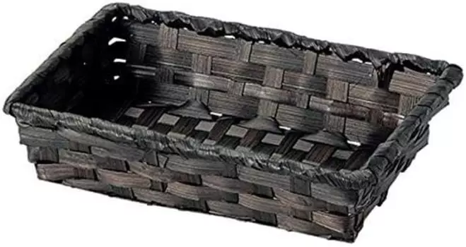 Корзина Chidorisangyou 25-11DB, коричневая, 7,5 x 5,1 x 1,6 дюйма (19 x 13 x 4 см), бамбуковая корзина Tidorisangyou, Braun