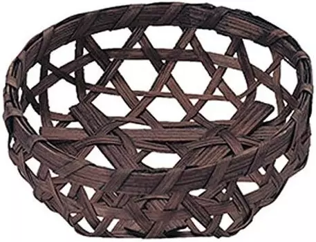 Корзина Chidorisangyou 25-55DBR, коричневая, 3,3 x 3,3 x 1,0 дюйма (8,5 x 8,5 x 2,5 см), бамбуковая корзина Tidorisangyou, Braun