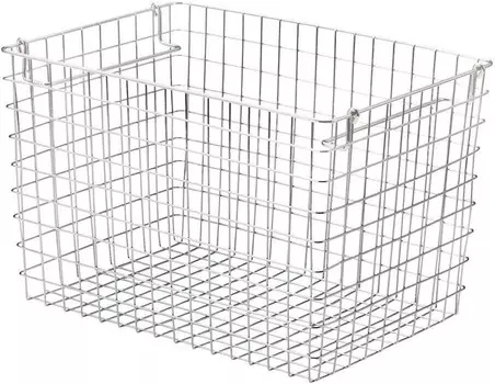 Корзина Chidorisangyou, серебро, 14,6 x 10,2 x 9,4 дюйма (37 x 26 x 24 см) Tidorisangyou, Sliver