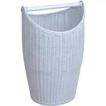 Корзина для белья для дома, ротанговое переплетение, стиль кантри, с ручкой, высота 67 см Home Affaire, белый