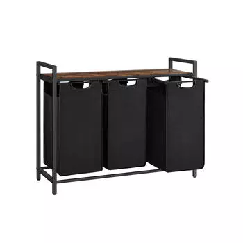 Корзина для белья Hansiro, 33x71x92,5 см, коричневый