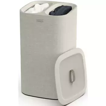 Корзина для белья Joseph Joseph «Tota», 2 отделения для удобного разделения белья, цвет ecru