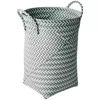 Корзина для белья MSV, 30 x 30 x 40 см, светло-серый/белый
