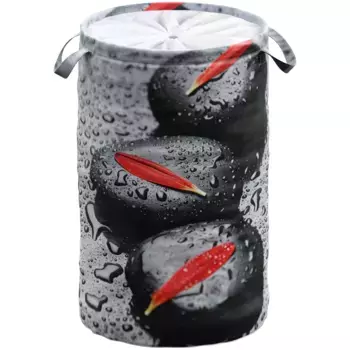 Корзина для белья Sanilo «Elegance», 60 литров, складная, с ширмой, черный