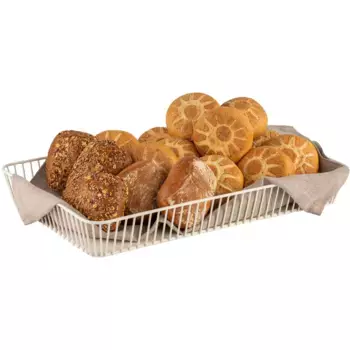 Корзина для хлеба APS «URBAN», (1 шт.), 53 x 32,5 см, В: 7,5 см, цвет whisper white
