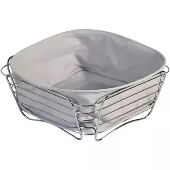 Корзина для хлеба KESPER, (1 шт.), универсальная, серый/серебряный