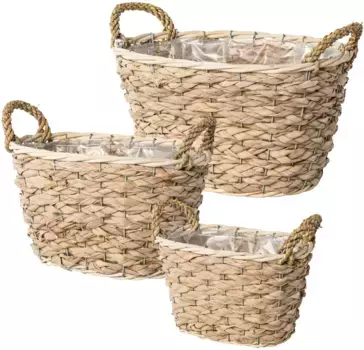 Корзина для хранения дома Creativ "Корзины", (3 шт.) Creativ home 31 см, цвет creme