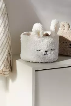 Корзина для хранения из флиса тедди H&M, белый