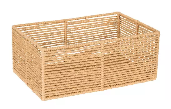 Корзина для хранения Wenko, 30x12x20 см, бежевый