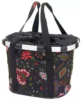 Корзина для велосипеда KlickFix "Корзина на переднее колесо Bike Basket", черный