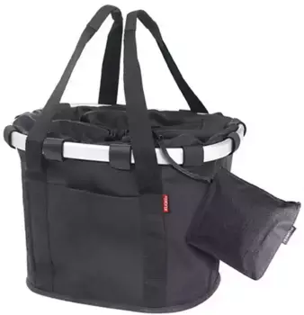 Корзина для велосипеда KlickFix "Корзина на переднее колесо Bike Basket", черный