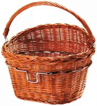 Корзина для велосипеда KlickFix "плетеная корзина на переднем колесе", цвет Natur