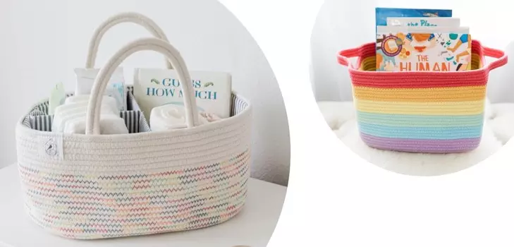 Корзина для журналов + контейнер для подгузников - RAINBOW OrganiHaus