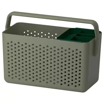 Корзина, серо-зеленая, 35х17х25 см, UPPRMEN IKEA