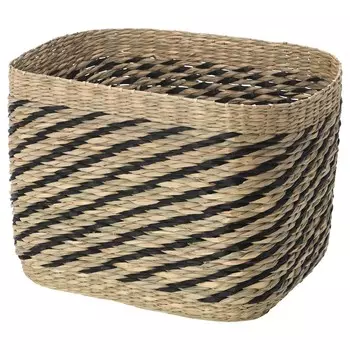 Корзина, водоросли/черный, 32x23x23 см, GOTTERN IKEA