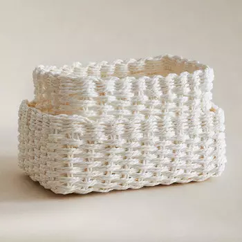 Корзина Zara Home Double Woven, белый