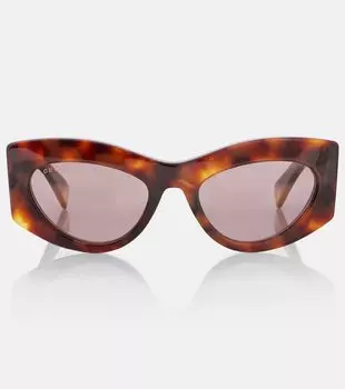Кошачьи солнцезащитные очки G с замочком Gucci