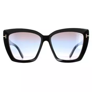 Кошачий глаз блестящий черный дымчатый градиент Scarlet FT0920 Tom Ford, черный