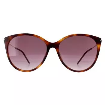 Кошачий глаз Гавана Золотой Красный Градиент GG1268S Gucci, коричневый