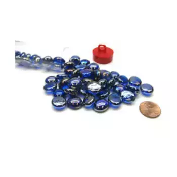 Кошачий глаз темно-синий (40), Glass Gaming Stones (Chessex)