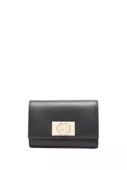 Кошелек 1927 из зернистой кожи Furla, черный