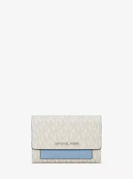 Кошелек 2-в-1 Jet Set среднего размера с фирменным логотипом Michael Kors, мультиколор