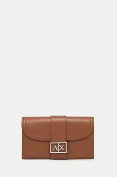 Кошелек Armani Exchange, коричневый